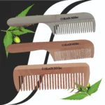 C I Black Boom Organic Green Neem Wooden Hair Comb Healthy Haircare For Men & Women | C02,C3,C05